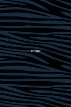 Paperback Notebook_Horizontal line, zebra pattern cover, 120pages, 6x9 inches Book