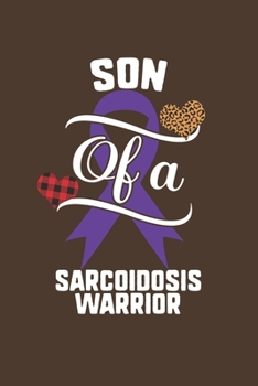 Son Of A Sarcoidosis Warrior: Sarcoidosis Awareness Leopard Buffalo Plaid Family Gift