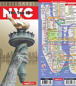 StreetSmart NYC Top 10 Map by VanDam — Laminated pocket size New York City Street & Souvenir Map of Manhattan, NY with all sights. museums, theaters, ... through the top 10 attractions 2023 Edition