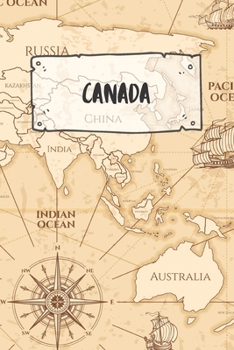 Canada: Dotted Travel Diary Notebook or Journey Dotted Grid Journal - Holiday Trip Pocketbook for Men and Women with Dots