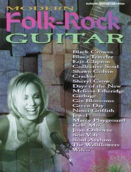 Paperback Modern Folk-Rock Guitar: Authentic Guitar TAB Book
