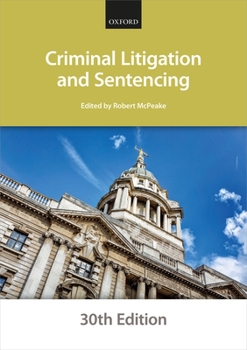 Paperback Criminal Litigation and Sentencing Book