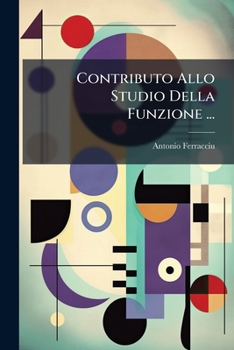 Paperback Contributo Allo Studio Della Funzione ... [Italian] Book