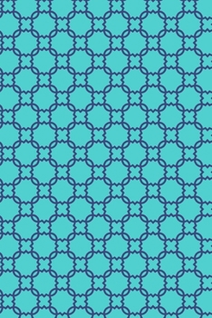 Paperback Blue Motif: 6x9 Lined Journal Book