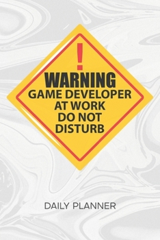 Paperback Daily Planner Weekly Calendar: Game Designer Organizer Undated - Blank 52 Weeks Monday to Sunday -120 Pages- Developer Sign Notebook Journal Game Dev Book