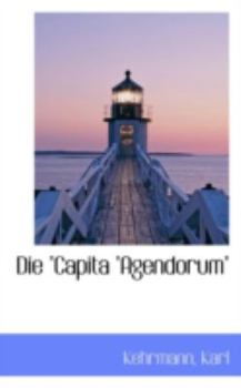 Paperback Die Capita Agendorum Book