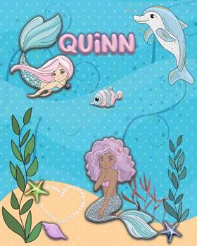 Paperback Handwriting Practice 120 Page Mermaid Pals Book Quinn: Primary Grades Handwriting Book K-2 Book
