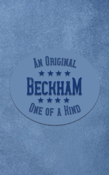 Paperback Beckham: Personalized Writing Journal for Men Book