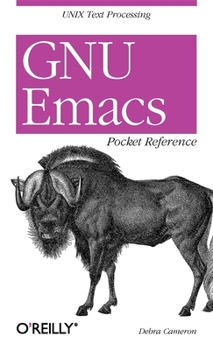Paperback GNU Emacs Pocket Reference: UNIX Text Processing Book