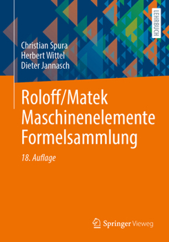 Paperback Roloff/Matek Maschinenelemente Formelsammlung [German] Book