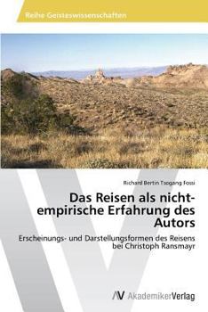 Paperback Das Reisen als nicht-empirische Erfahrung des Autors [German] Book