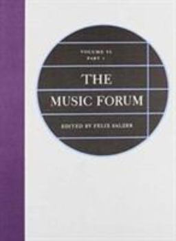 Hardcover The Music Forum Book