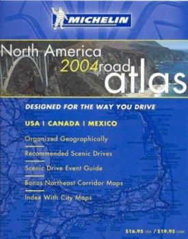 Spiral-bound Michelin North America Road Atlas Book