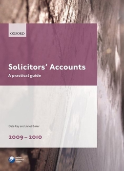 Paperback Solicitors' Accounts 2009-2010: A Practical Guide Book