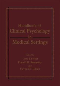 Paperback Handbook of Clinical Psychology in Medical Settings Book