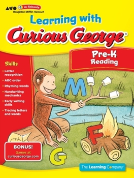 Paperback Learning with Curious George Pre-K Reading Book