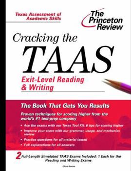 Paperback Cracking the Taas Exit Level Reading and Writing Book