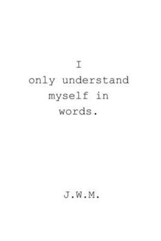 Paperback i only understand myself in words Book
