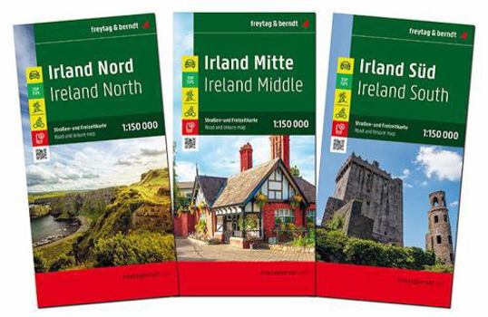 Map Irland, Straßen- und Freizeitkarten-Set 1:150.000, freytag & berndt Book