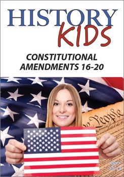 DVD History Kids - Constitutional Amendments 16 - 20 Book