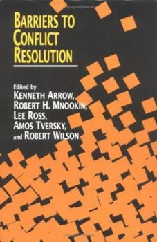 Hardcover Barriers to Conflict Resolution Book