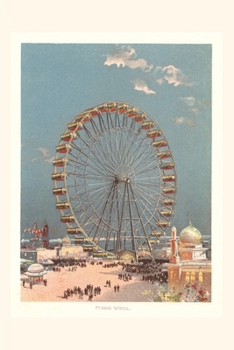 Paperback Vintage Journal Ferris Wheel, Amusement Park Book