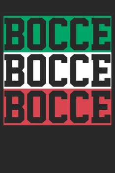 Gift Notebook: Bocce Italy Flag 6x9 Dot Grid 120 Pages