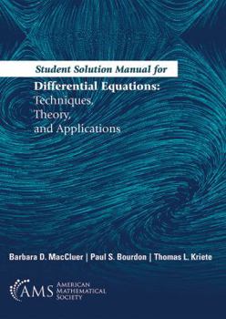 Paperback Differential Equations: Techniques, Theory, and Applications Book