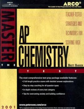 Paperback Arco Master AP Chemistry Test: Teacher-Tested Strategies and Tecniques for Scoring High Book