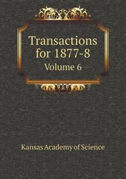 Paperback Transactions for 1877-8 Volume 6 Book
