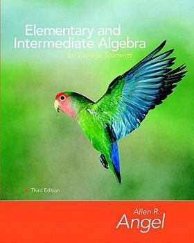 Hardcover Elementary and Intermediate Algebra for College Students [With CDROM] Book