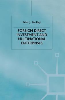 Paperback Foreign Direct Investment and Multinational Enterprises Book