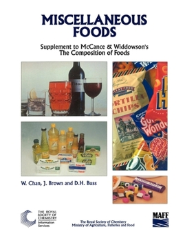 Paperback Miscellaneous Foods: Supplement to the Composition of Foods Book