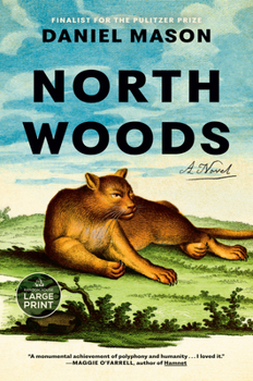 Paperback North Woods [Large Print] Book