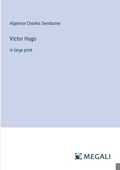 Paperback Victor Hugo: in large print Book