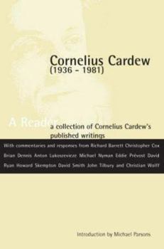 Paperback Cornelius Cardew [Unqualified] Book