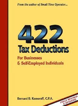 Paperback 422 Tax Deductions for Business and Self-Employed Individuals Book