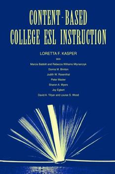 Paperback Content-Based College ESL Instruction Book
