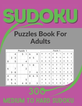 Paperback Sudoku Puzzles Book for adults: Medium to Hard Sudoku Puzzles book for American adults and kids with Solutions Book -7 [Large Print] Book