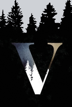 Paperback Bullet Journal with Monogram Letter V: Dotted Grid Notebook Book