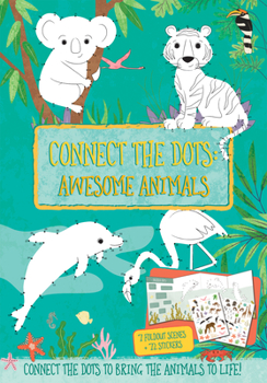 Paperback Connect the Dots: Awesome Animals Book