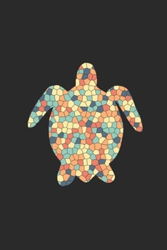 Turtle Mosaic: Graph Paper Notebook (6" x 9" - 120 pages) ~ Animal Mosaic Themed Notebook for Daily Journal, Diary, Gift