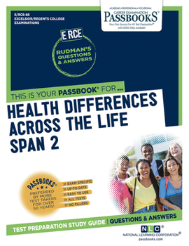 Paperback Health Differences Across the Life Span 2 (Rce-86): Passbooks Study Guide Volume 86 Book