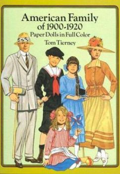 Paperback American Family of 1900-1920 Paper Dolls in Full Color Book