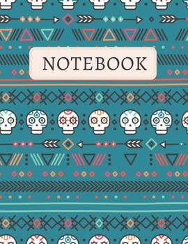 Notebook: Dead Head Design (Dead Pattern), 8,5" x 11" Size Notebook(Journal) with 120 Dot Grid Pages (Dead Head Cover)