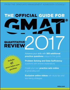 Paperback The Official Guide for GMAT Quantitative Review 2017 with Online Question Bank and Exclusive Video Book