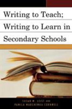 Paperback Writing to Teach; Writing to Learn in Secondary Schools Book