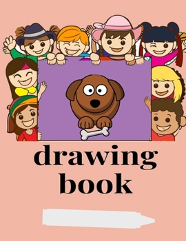 Paperback drawing book: 120 white paper, activity books, Extra large size (8.5" x 11"): drawing book, for kids age 4-12 years old, very light Book