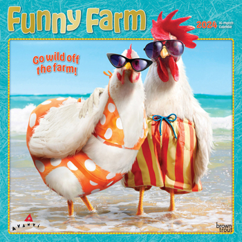 Calendar Avanti Funny Farm 2024 Square Foil Book