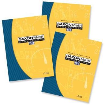 Paperback Saxon Math 5/4 Homeschool: Complete Kit 3rd Edition: 3rd Edition Book
